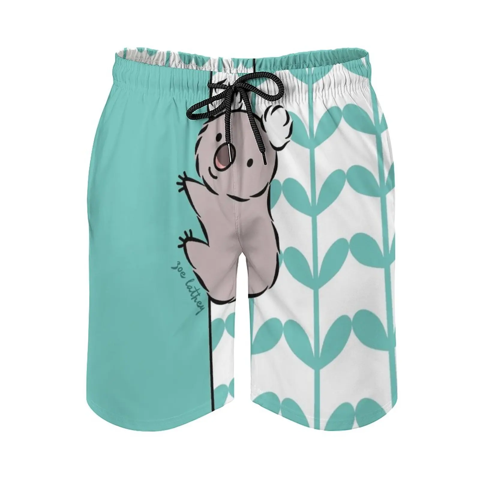 

Clinging Koala Quick Dry Summer Mens Beach Board Shorts Briefs For Man Gym Pants Shorts Koala Animals Marsupials Australia