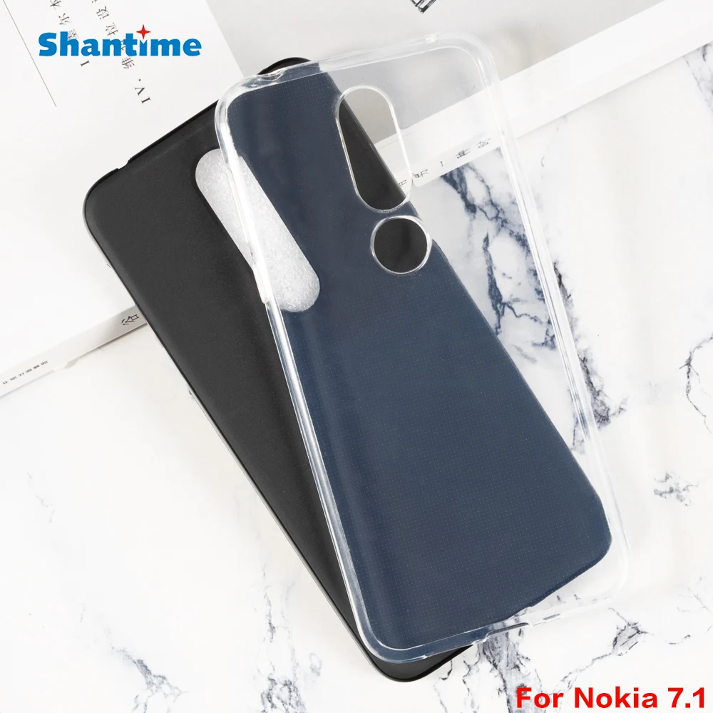 Чехол для Nokia 7 1 TPU противоударный резиновый чехол защитный бампер гибкий