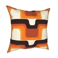 mid century modern meets 1970s orange pillow case pillowcases 50x50 cushion 40x40 body pillow anime pillowcase 50x70