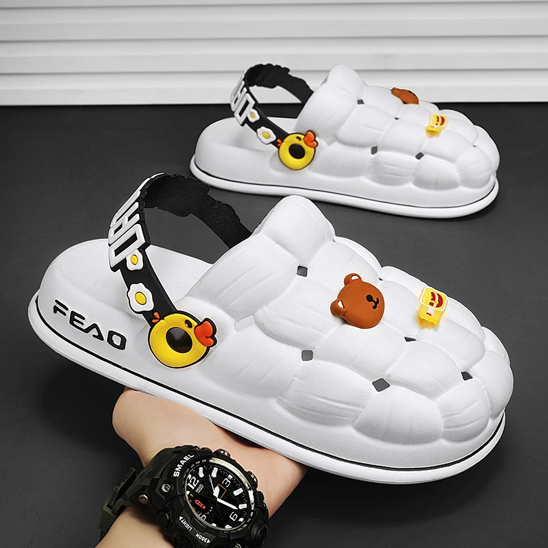 

Summer Sandals for Men New Male Clogs Soft Thick Soled Original Men's Slippers Outdoor Beach Slides Fashion Breathable Man Shoes