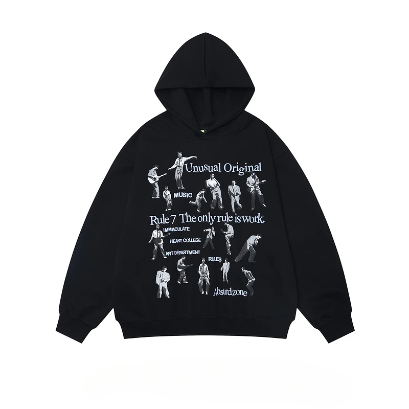 Женская свободная куртка с капюшоном Mu Xi серый свитер американской уличной