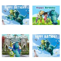 monsters university cartoon themed birthday party birthday photo background supplies decorative background baby shower girl gift