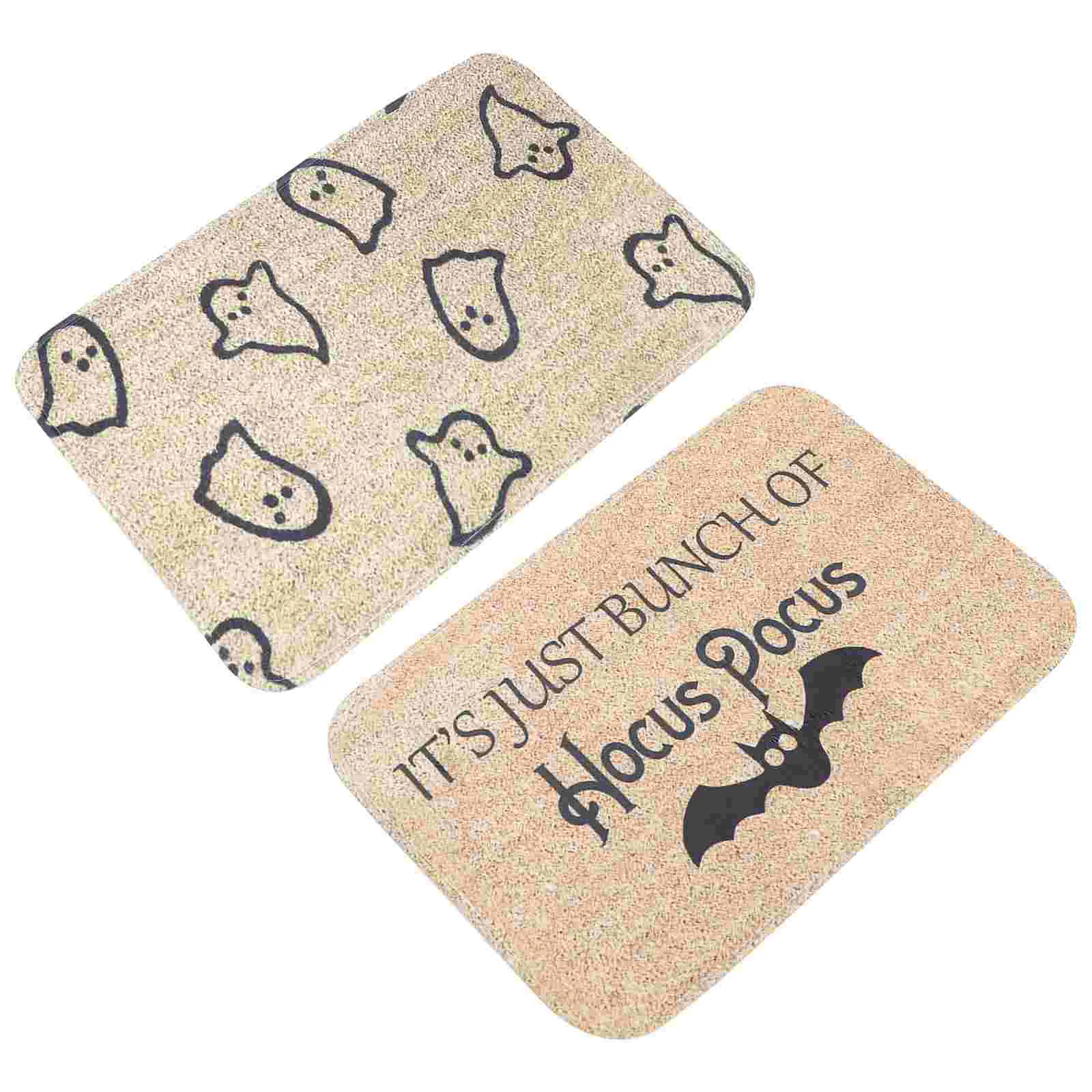 

2pcs Pattern Ground Pat Trap and Mat Pad Floor Doormat