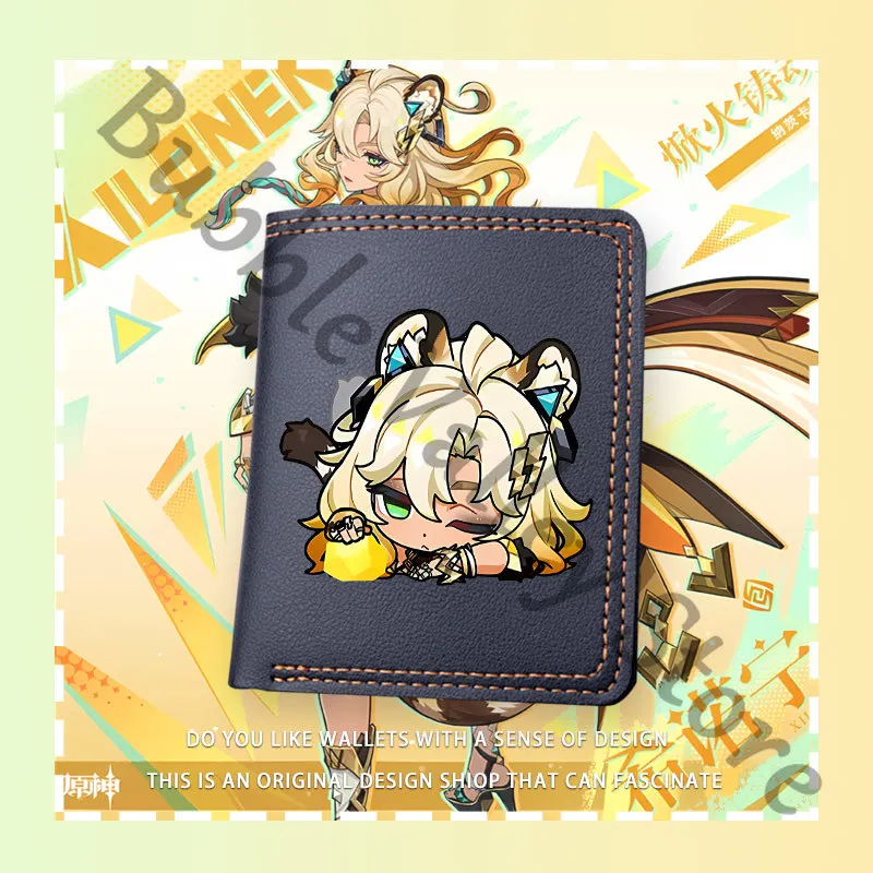 Аниме Genshin Impact Xilonen косплей мультфильм бумажник портмоне кошелек для ноутбука