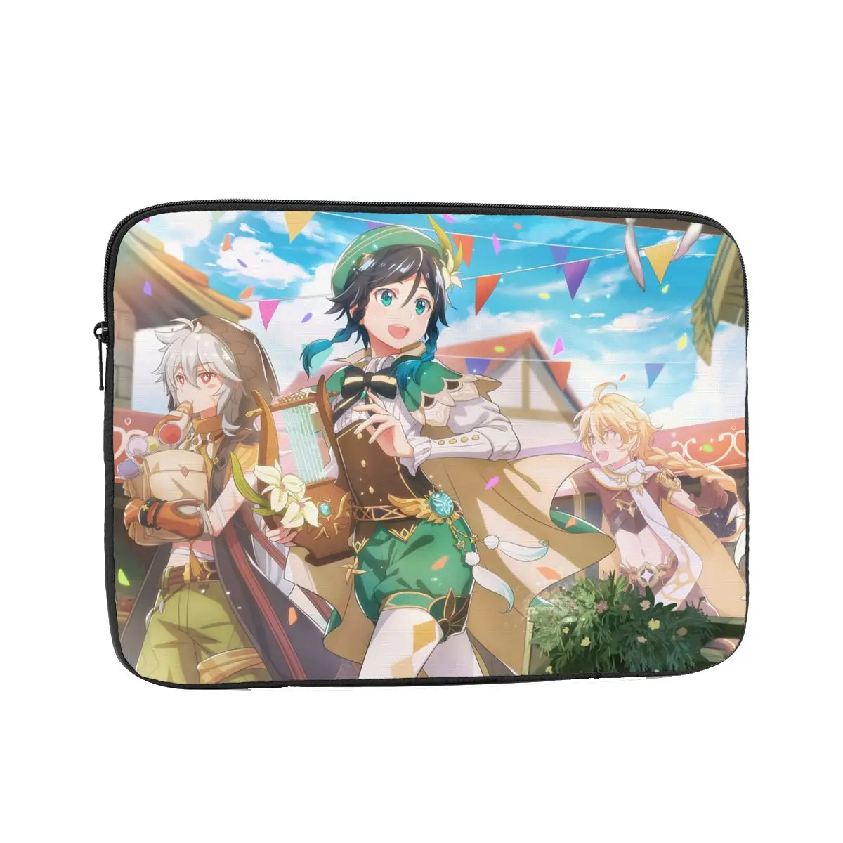 

Чехол для ноутбука и ноутбука Genshin Impact Venti Tablet Sleeve Barbatos Anime 12 13 15 17 дюймов противоударный чехол