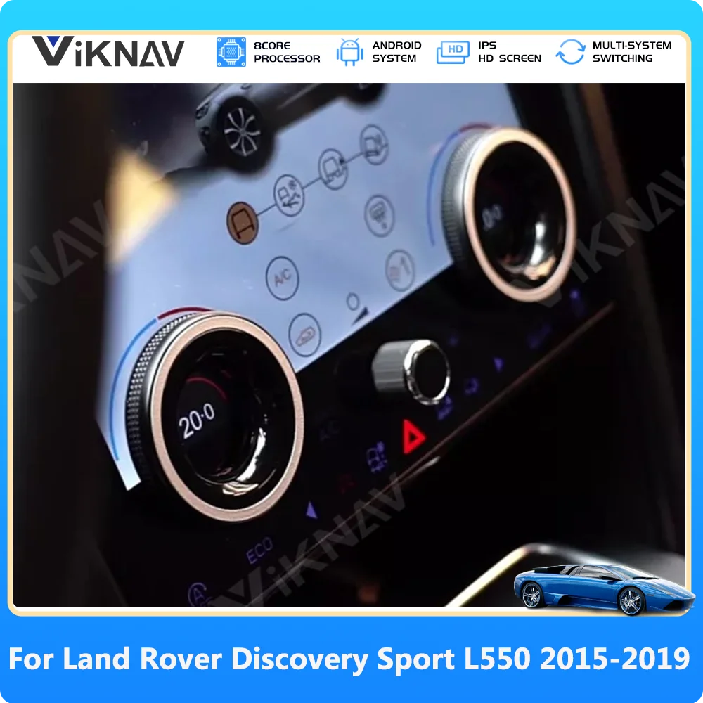 

Air Conditioning Controller For Land Rover discovery sport L550 2015-2019 Upgrade AC Panel Stereo Multimedia Player Touch Screen