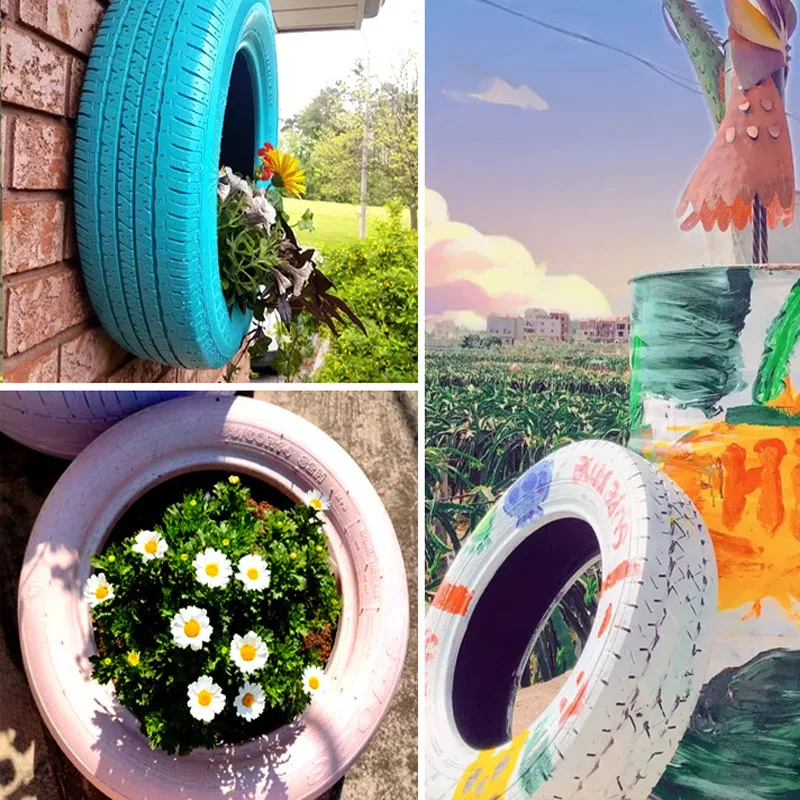 

Краска для шин детского сада, ручная роспись, Защита окружающей среды, краска на водной основе, наружная стена, цветочный горшок, граффити