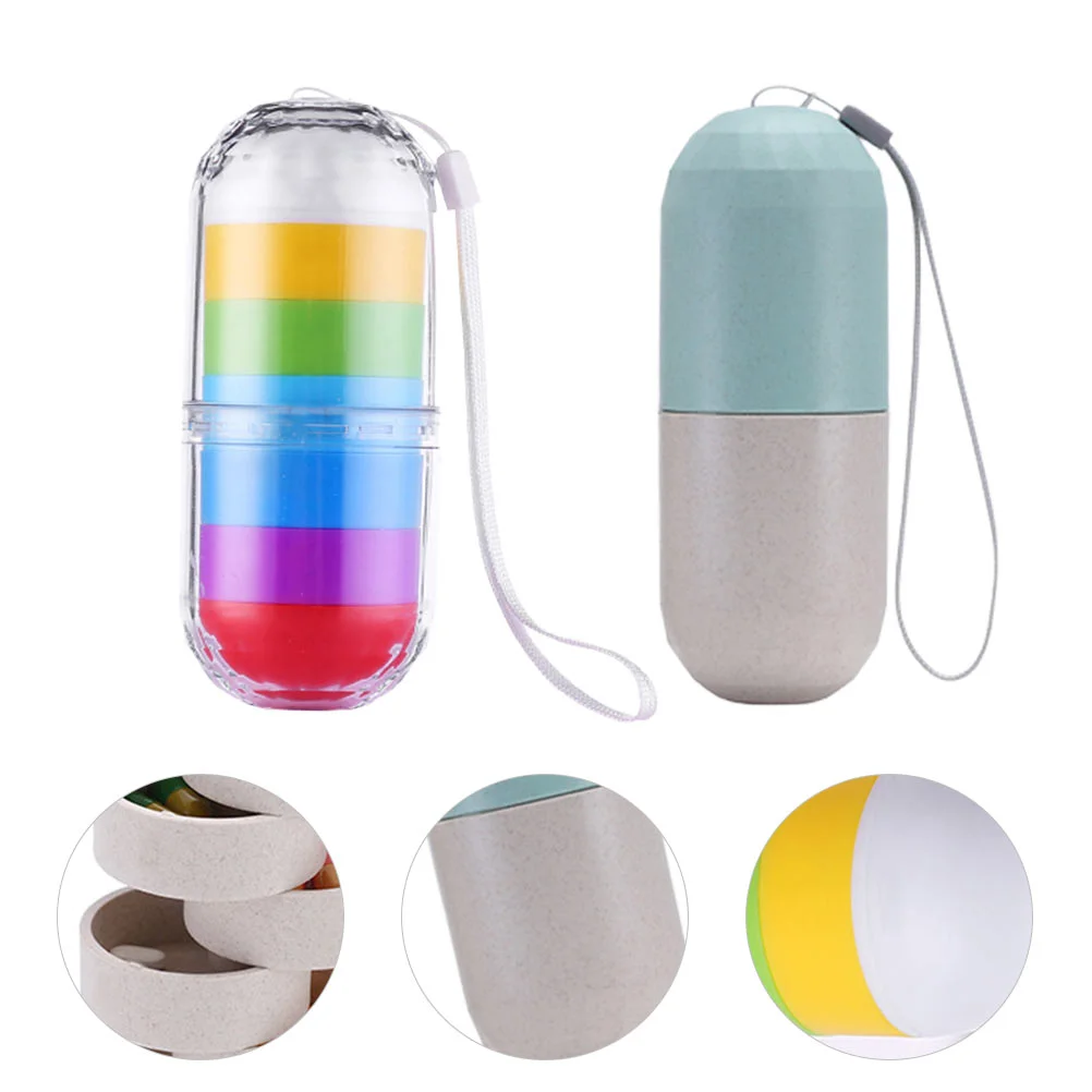 

Organizer Case Box Dispenser 7 Day Casesholder Weekly Vitamin Medication Medicine Storage Container Tray Week Daily Am Pm