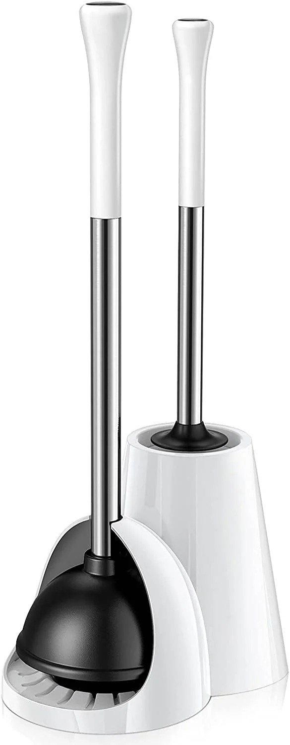 

Hamitor 1 SET Bathroom Storage Plunger And Bowl Storage And Organization Compact Bathroom Plunger Bathroom Set Plunger Holder