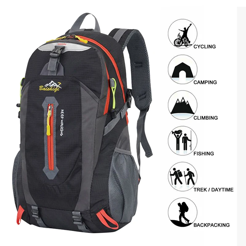 

40L Outdoor Climbing Backpack Men Trekking Sports Bags Unisex Mountaineering Backpacks Trekking Camping Travel Bag For Men Hot