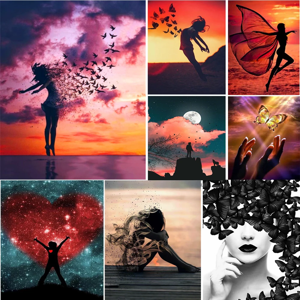 

Новая алмазная живопись 5D стразы, вышивка, фэнтезийное искусство, фигурка крестика, ручная работа, Живое украшение, распродажа 2022