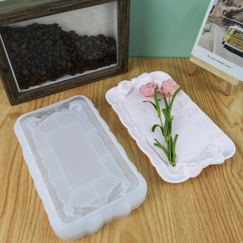 Форма для лотка из смолы силиконовые формы лотков ювелирных изделий с бантом