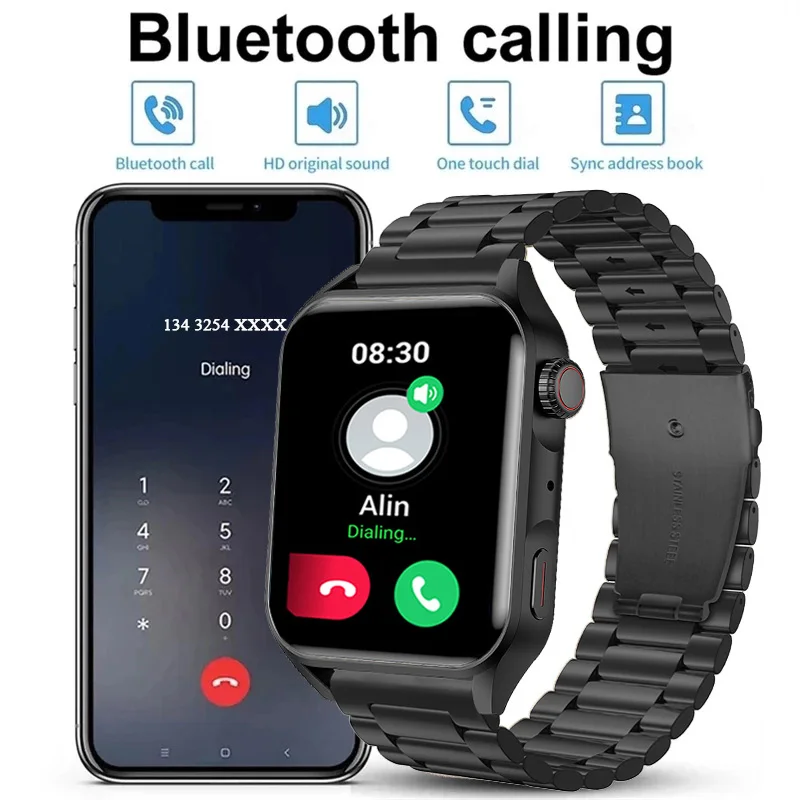 Новинка 2022 мужские Смарт-часы с AMOLED-экраном NFC Bluetooth звонки IP68 водонепроницаемые