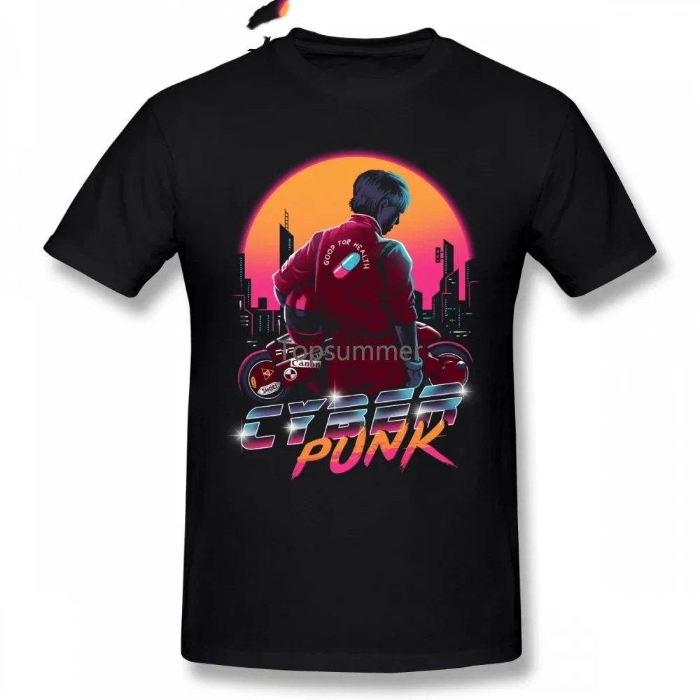 Футболка Akira Shotaro Kaneda для мальчиков винтажная футболка в стиле киберпанк отдыха