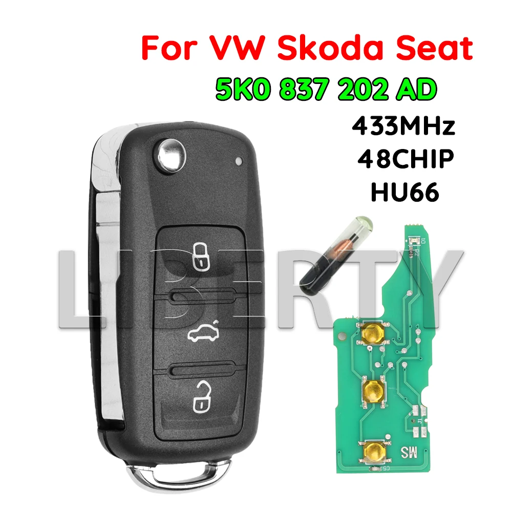 

Пульт дистанционного управления Ly 5K0837202AD для автомобилей Volkswagen, Skoda, Seat, VW Polo Sedan, Passat, Tiguan, Golf 6, Eos, Jetta, Ibiza, Octavia, HU66