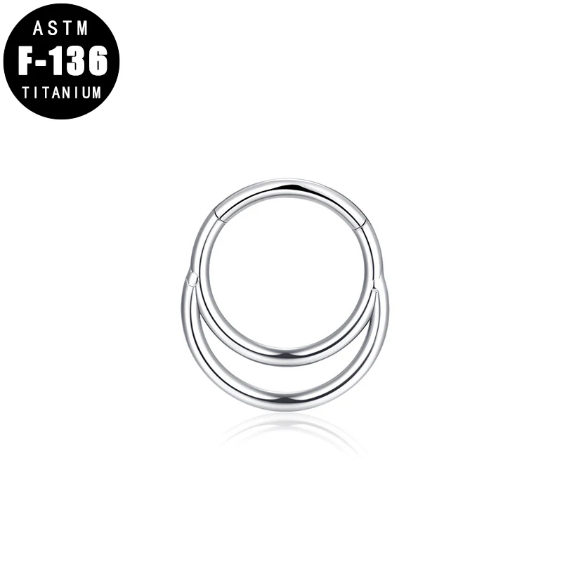

ASTM F136 Titanium Nostril Piercing Nose Ring Earrings Hoop Crescent Moon Ear Cartilage Tragus Septum Clicker Piercing Jewelry
