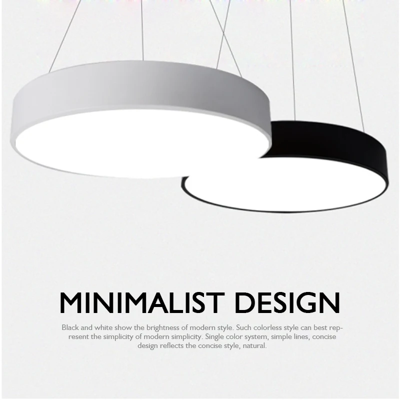 

EuropeModern Super Thin LED Pendant Lights Acryl Iron Round Pendant Lamp Dinning Room Foyer Chrome Hanging Lights for Home Decor