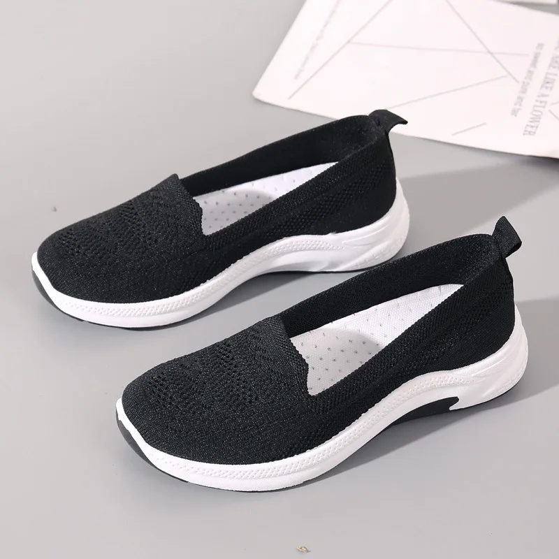 

Женские тканевые туфли Old Beijing, новинка весны 2023, сетчатые дышащие повседневные туфли на мягкой подошве для мам