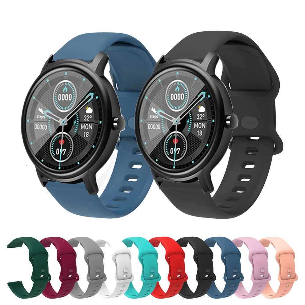 

20mm Watch Bracelet For Xiaomi Mibro Air Silicone Strap For Mibro Color/DIZO Watch 2/Realme Watch/Halou LS02 Smart Watch Ремешок