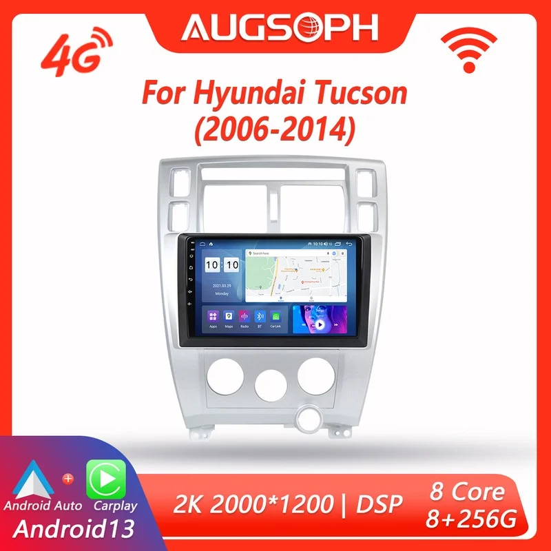 

Android 13 Car Radio for Hyundai TUCSON 2006-2014, 9inch Multimedia Player with 4G Car Carplay & 2Din GPS