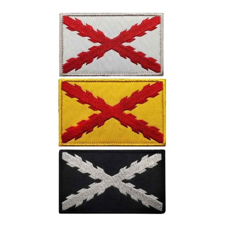 Нашивка с испанским флагом Испании Royal Tercios Cross of Burgundy значок эмблема тактическая