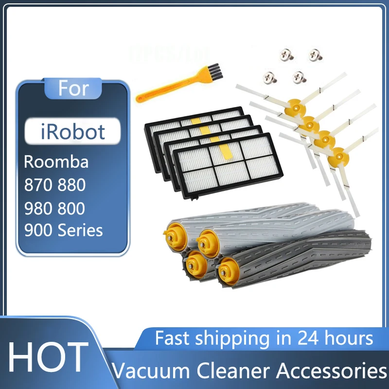 

For IRobot Roomba Parts Kit Series 800 860 865 866 870 871 880 885 886 890 900 960 966 980 - Brushes and Filters