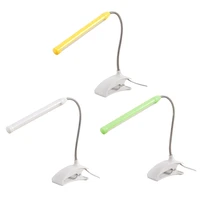 plastic material usb powered book light clip on led book lamp eye protection reading light reading lightweight for child
