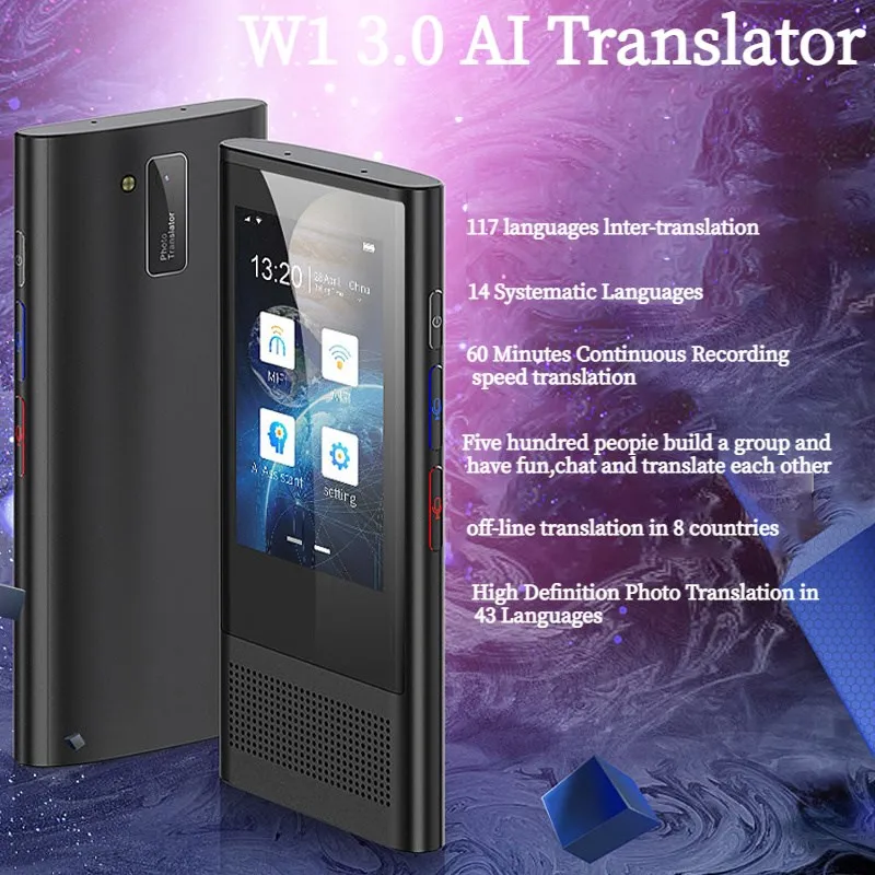 

2023 3.0 AI Translator Portable 117 Languages Smart Instant Voice Photograph Translaty Language Learning Travel Business New Hot