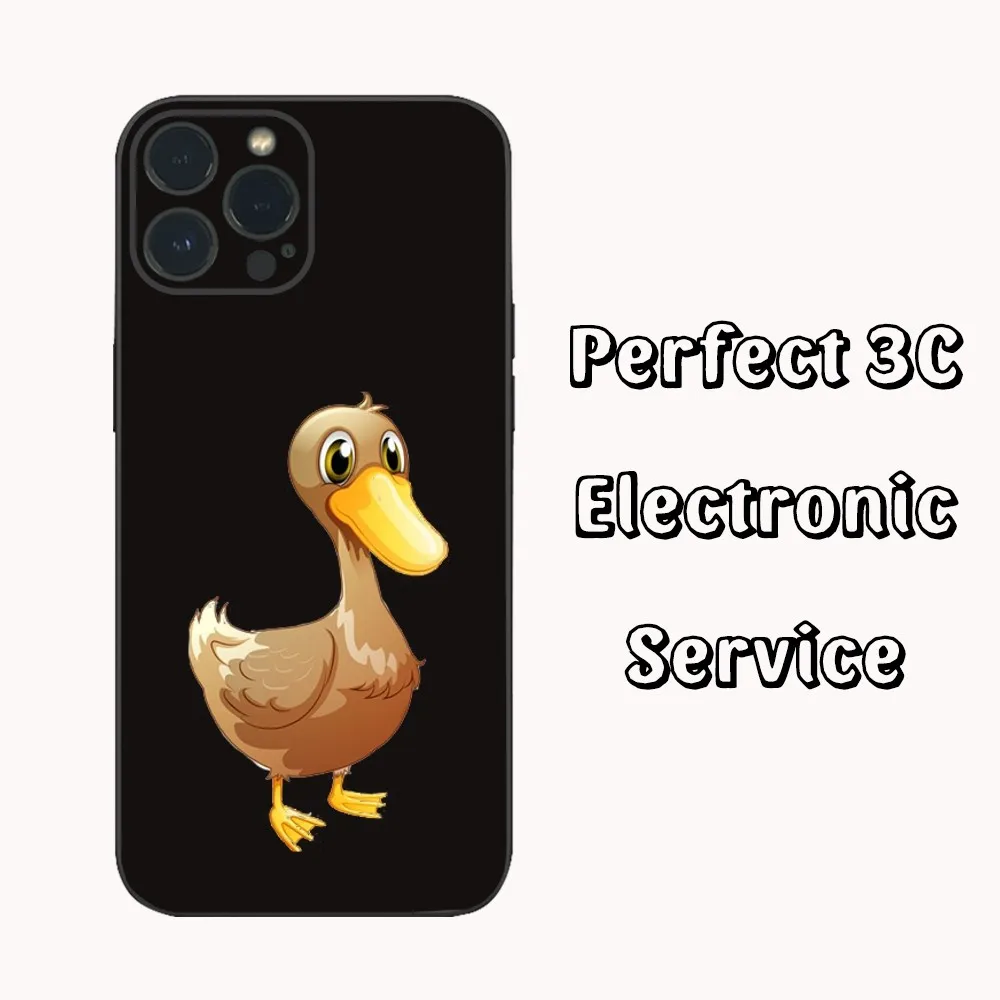 Фото Чехол для телефона Candy Color Swilling Duck для iPhone 15 14 13 12 Mini 11 Pro XS Max X XR SE5 6 7 8 Plus, мягкий силиконовый чехол №4