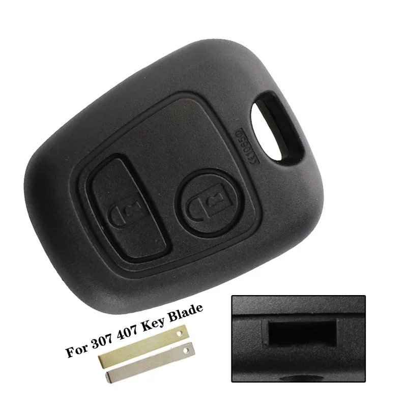 10/50 шт. корпус для автомобильного ключа с двумя кнопками Peugeot 206 207 307 107 306 407 106