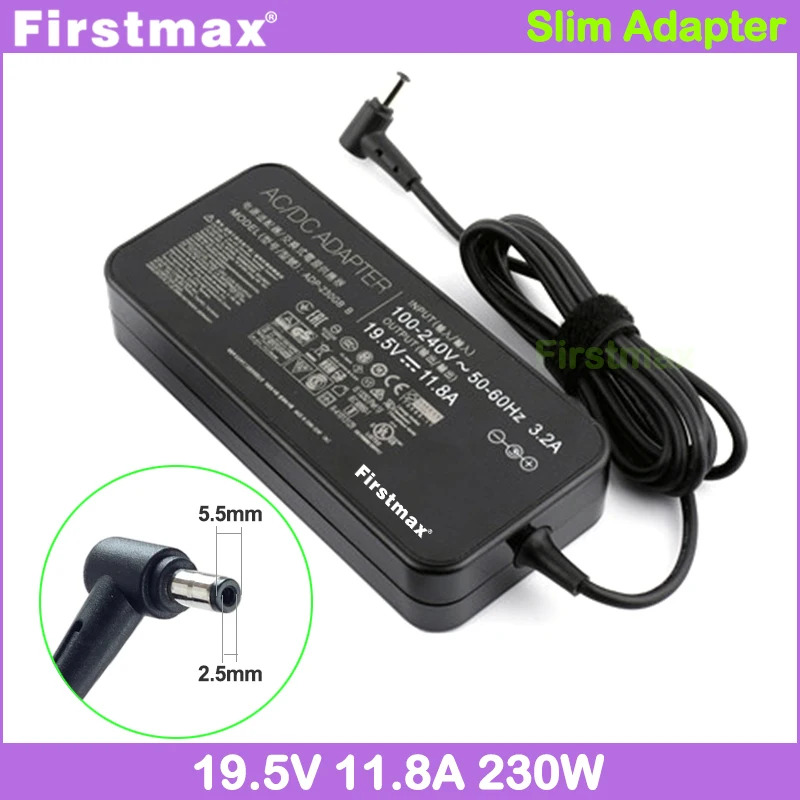 19.5v 11.8a For Asus Rog Strix G752vt Gfx70jm Gfx70jx Gfx71jl Gfx72vl Gl502vm Gl502vy Gl503vf Laptop Charger