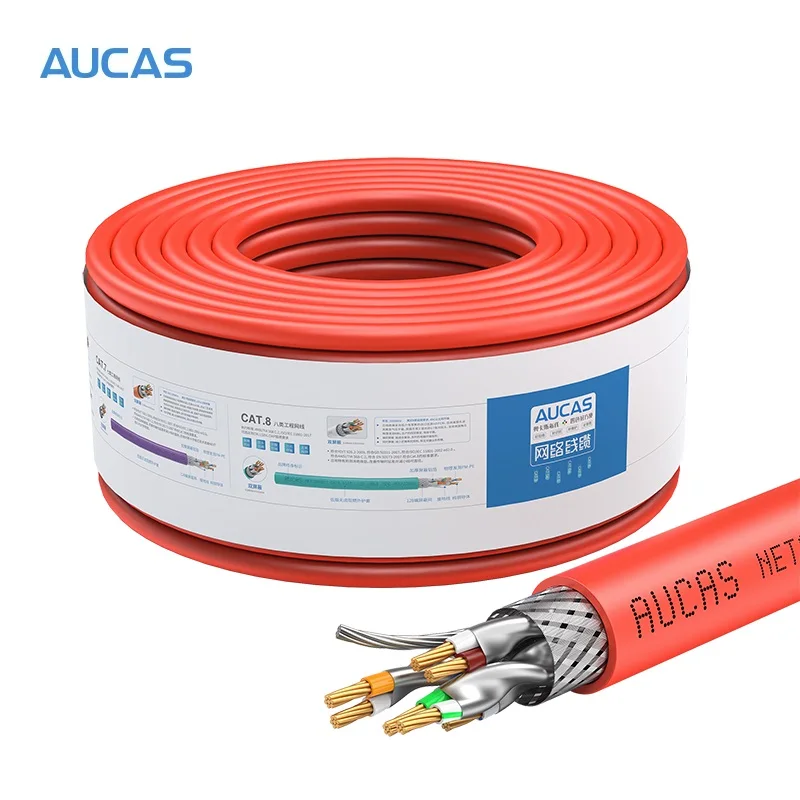 Сетевой кабель AUCAS Cat6 UTP неэкранированный Lan RJ45 медные кабели витые пары