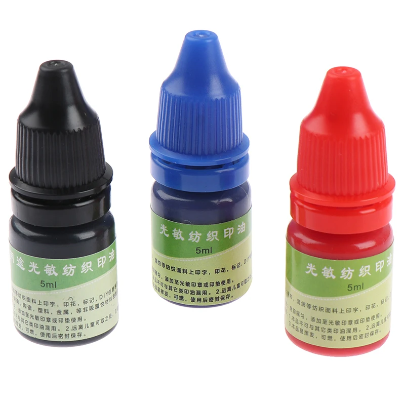 

5ml Ink Textile Clothes Waterproof Ink Special Ink For Students Children Name Stamp Printing On Clothing Wash Not Fade
