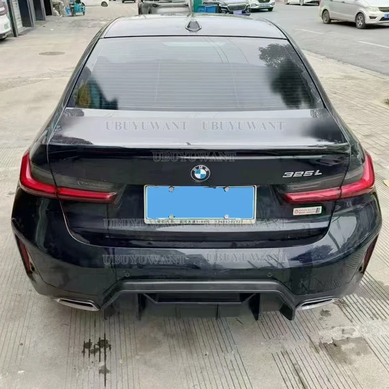 КАРБОНОВЫЙ ВЫГОД Для BMW НОВЫЙ G20 320 325 330 335 Бампер Задний Quad Диффузор Глянцевый