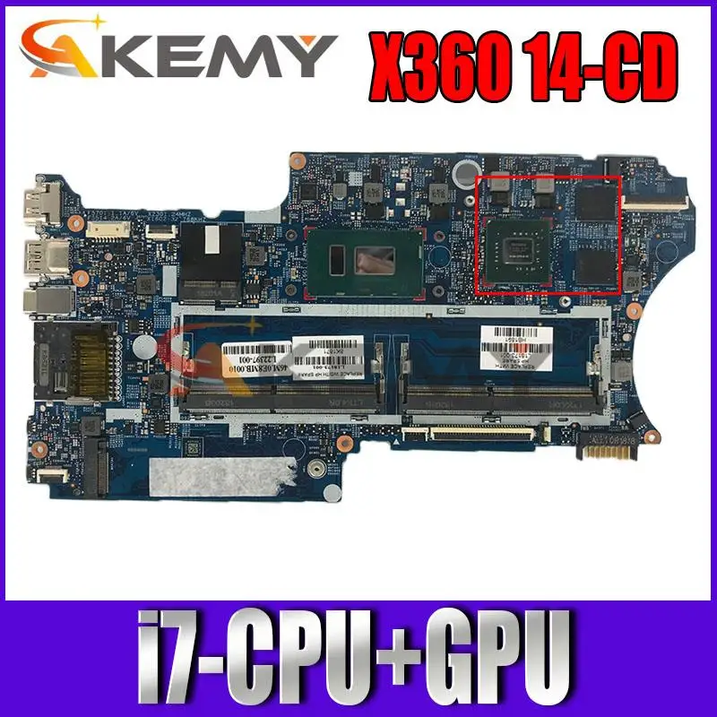 

For HP X360 14-CD 14M-CD Laptop Motherboard With i7-CPU+GPU 17879-1B DDR4 MB 100% Tested ok