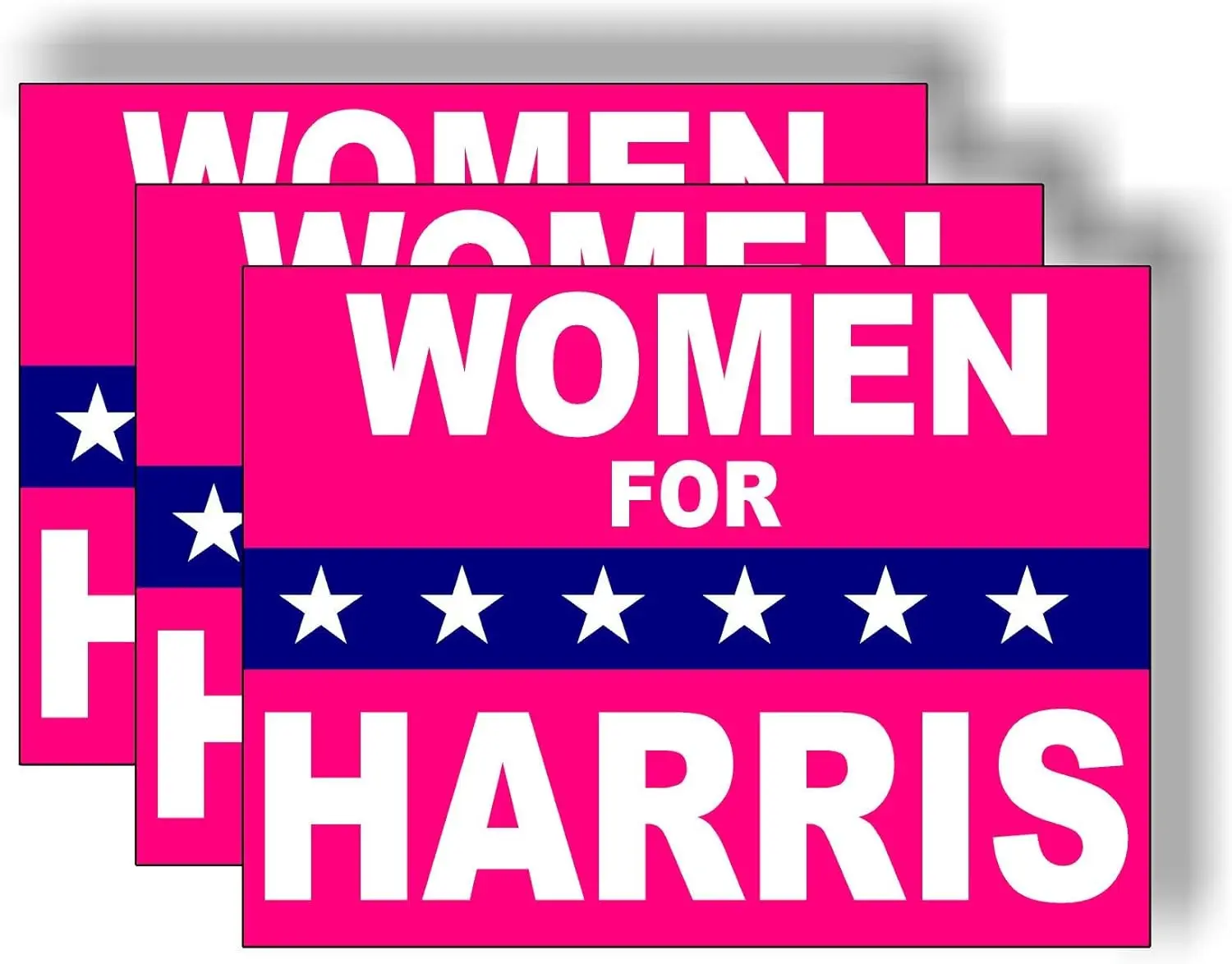 3 упаковки экологически чистых женщин для Харриса политический розовый Камала 2024