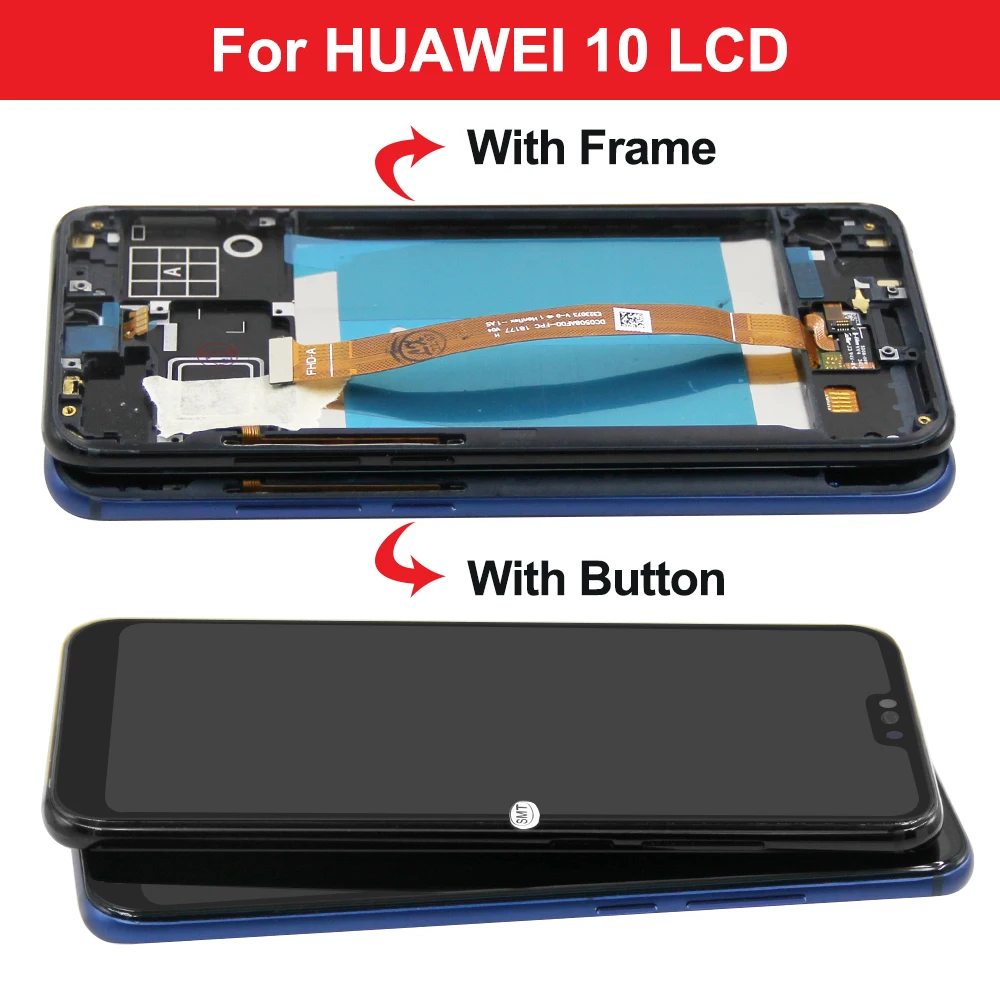 5 84-дюймовый дисплей для Honor 10 COL-L29 L19 AL10 ЖК-дисплей дигитайзер сенсорного экрана в