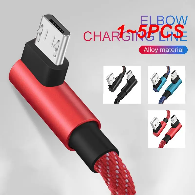 

USB To Micro Cable 3A Quick Charge 90 Degree Angle Line Fast Charging Cable For Accessory Power Adapters