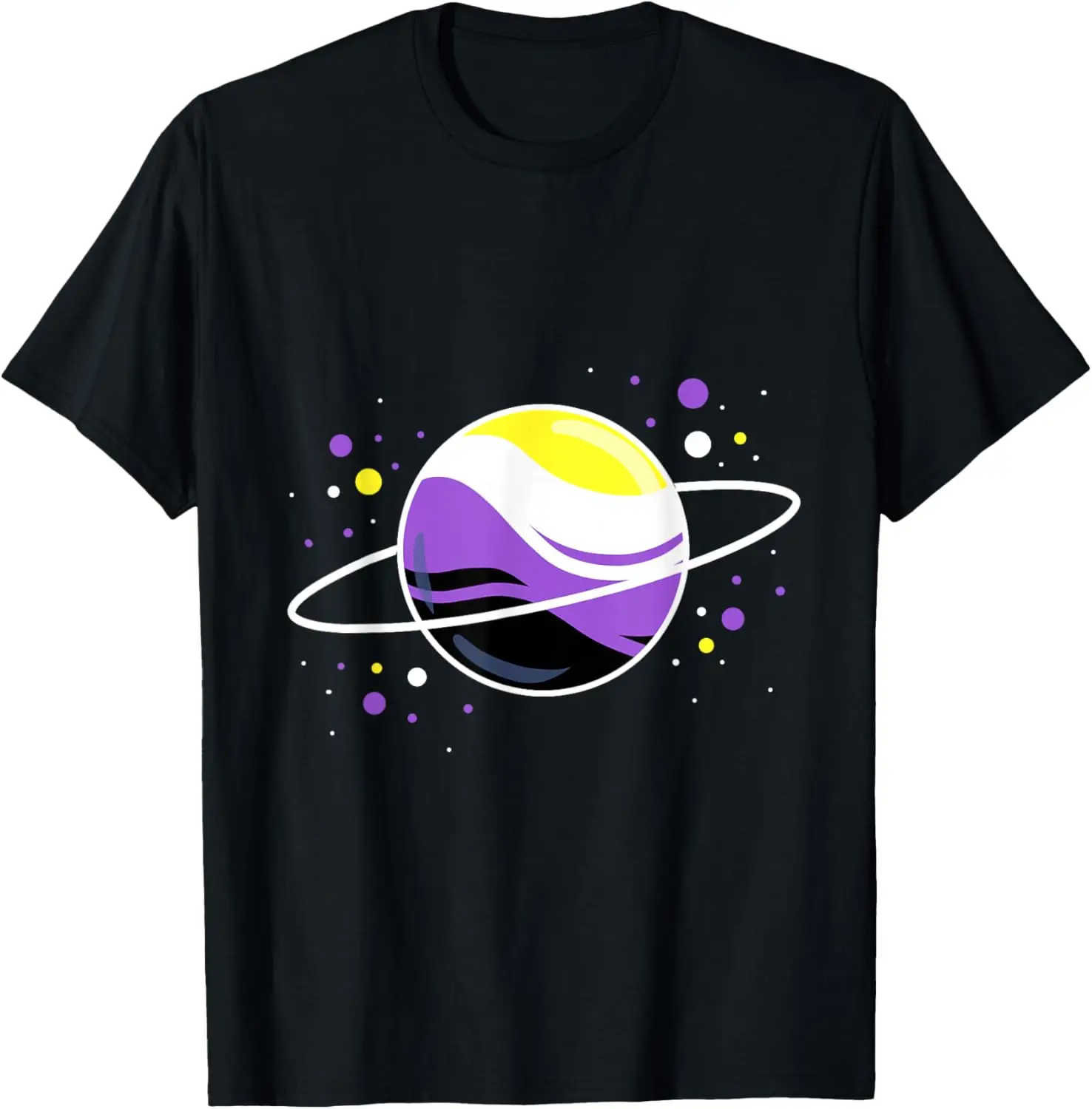 Nonbinary Outer Space Planet Pride T-Shirt