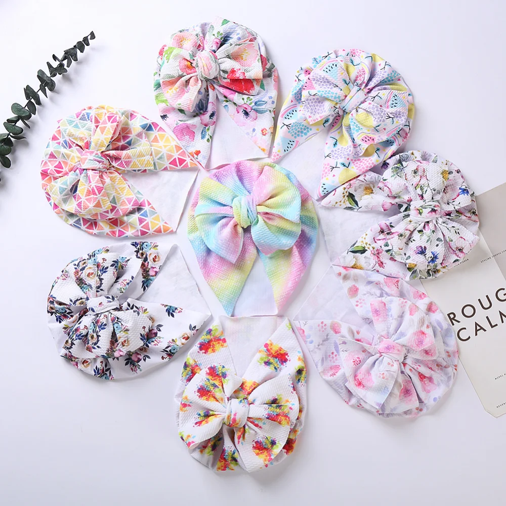 

Spring Autumn Baby Girls Hat for Newborn Soft Cotton Baby Boys Girls Hat Turban Infant Toddler Cap Head Wraps