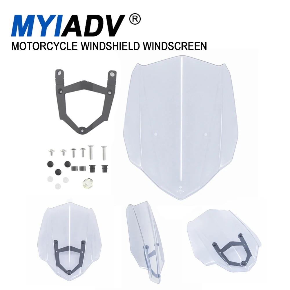 

Sport Windshield Windscreen For Yamaha MT03 MT-03 2016 2017-2019 Motorcycle Touring Racing Wind Deflector With Mounting Bracket