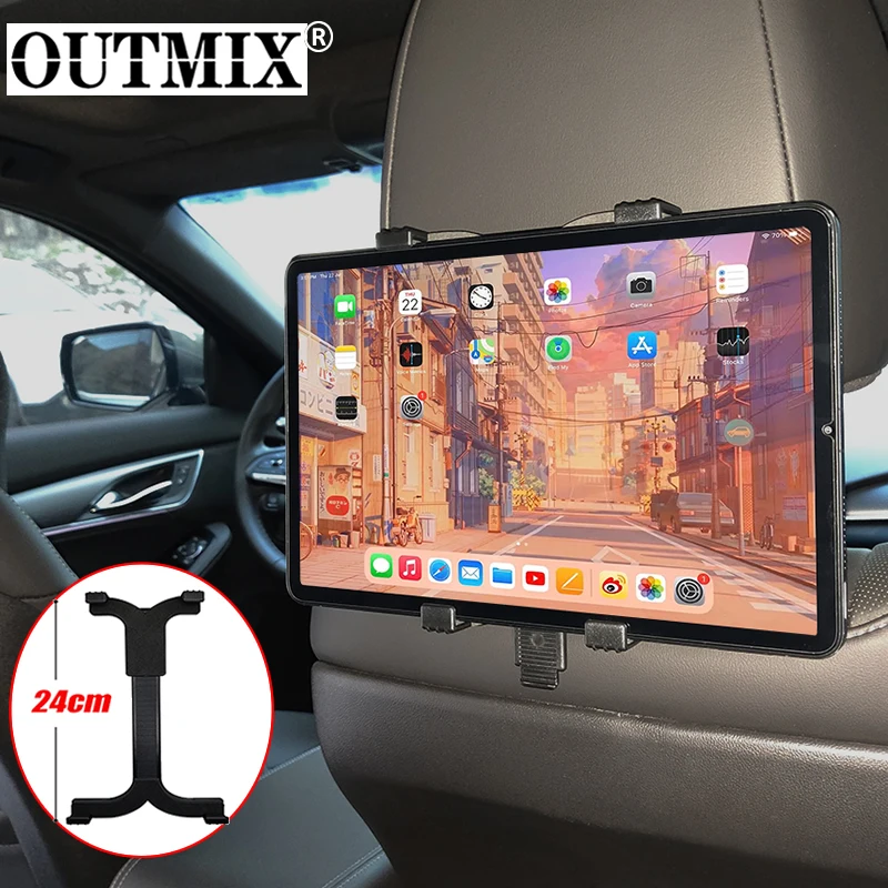 OUTMIX 7-12.9 inches Onboard Tablet Car Holder for iPad Air 1 Air 2 Pro 9.7 Back Seat Supporter Stand Tablet Accessories in Cars