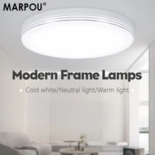 Modern Ceiling Lamp Fixture Round Lustre 24W 36W 48W Cold Warm White Natural light 110/220V Led Lights Decoration for Livingroom