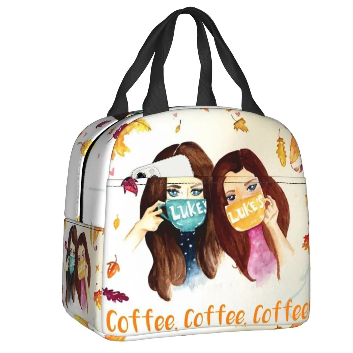 

Gilmore Girls Thermal Cooler Insulated Lunch Bag Women Portable Lunch Tote Box for Outdoor Picnic Multifunction Food Bags