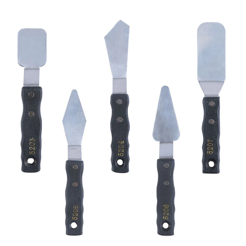 

5 шт./набор, шпатель для краски из нержавеющей стали