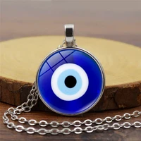 fashion evil eye necklace for women men glass turkey evil eyes lucky pendant crystal necklace choker jewelry accessories gift