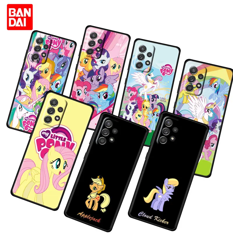 

My Little Pony Horse Dark Case for Samsung Galaxy A03 A13 A31 A50 A51 A52 A30 A70 A71 A32 Note 20 Ultra 5G Silicone Cover Black