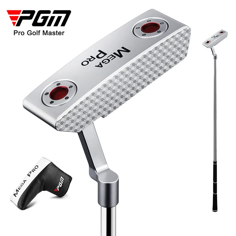 PGM Mega Pro Golf Clubs Putter for Men Right Hand New Textured Strike Surface Golf Training Aids Silver Club Golf Accessories