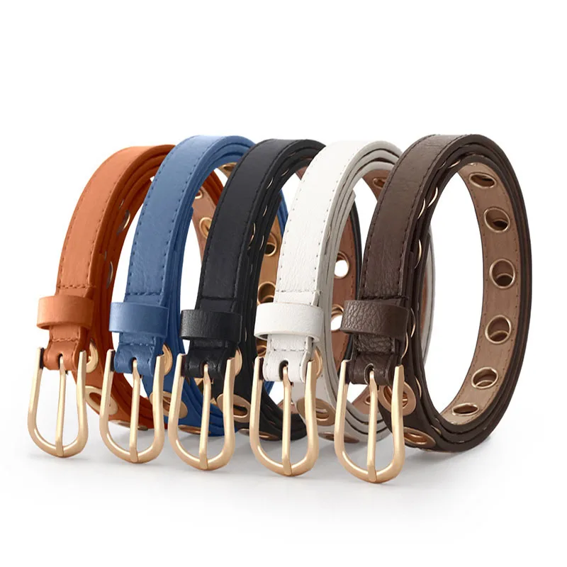 Maikun Новый женский ремень с регулируемым отверстием в стиле гранж-панк ремни для