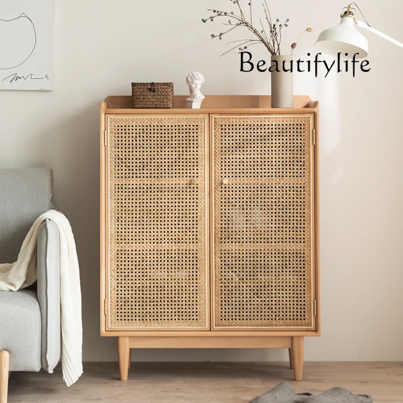 Простая двойная искусственная ротанговая древесина в скандинавском стиле